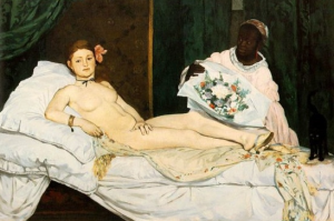 Edouard Manet, "Olympia", 1863, Oil on canvas, H. 130; W. 190 cm, Courtesy of the Musée d'Orsay, Paris