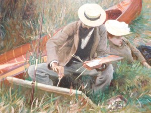 An Out-of-Doors Stud by John Singer Sargent, 1889, Oil on canvas