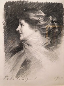"Mary Anderson" by John Singer Sargent, 1913, Charcoal on paper. 