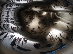One of my many photos from the underside of The Bean